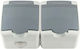 Contact Ip44 Double Gray Meloplam Toni
