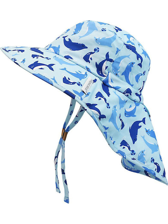 Flapjackkids Kinderhut Stoff Sonnenschutz Hellblau