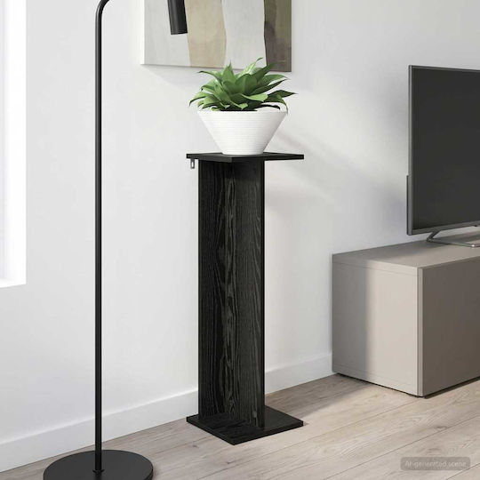 vidaXL Ανθοστήλη Ξύλινη Μαύρη 25x25.5x80.5εκ.