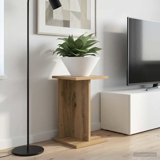 vidaXL Ανθοστήλη Ξύλινη Πράσινη 25x25.5x40.5εκ.