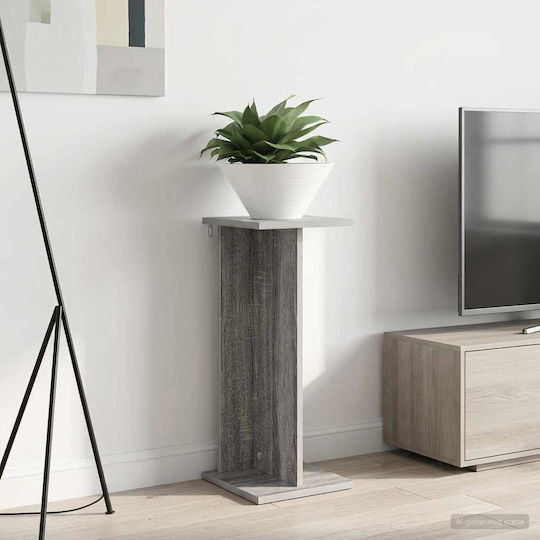 vidaXL Ανθοστήλη Ξύλινη Γκρι 25x25.5x60.5εκ.