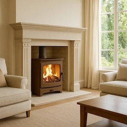 Charnwood Aire 7 Low Stand Stahl Holzöfen 7kW G...