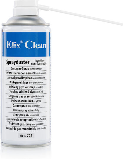 Elix Clean Non-flammable Compressed Air Spray Invertible 200ml Elix Clean