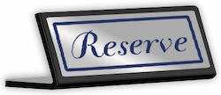 Reserve Plexiglas Silber Basis Typo L 5×12 Infosign 16863 Reserve Plexiglas Silber Basis Typo L 5×12 Infosign 16863