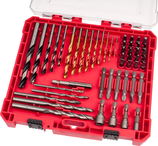 Set Burghie 50 Bucăți HSS CRV 8819650 Metal Lemn Zidărie