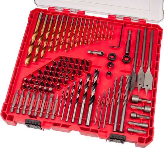 Set 100 Burghie Extol Premium 8819653 HSS CRV Metal Lemn Materiale De Construcție