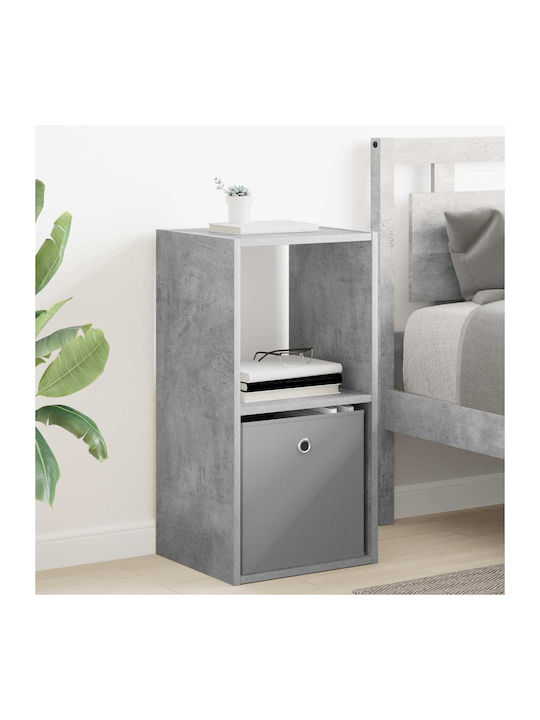 Wooden Gray Bedside Table 35x32x68.5cm