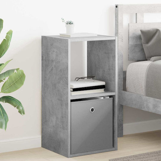 Wooden Gray Bedside Table 35x32x68.5cm