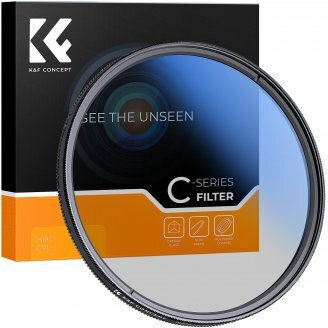 K&F Concept Кръгъл Филтър PL / CPL Диаметър 72mm с HMC Покритие (Multi-Coated) за Фотографски Обективи