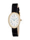 U.S. Polo Assn. Womens Watch Battery with Black Leather Strap