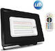 LED Flood Light 100W Black RGB With IR Controller S.slim Dob