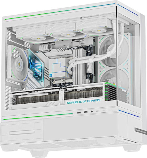 Thermalright TL-M10 Геймърска Micro Tower Кутия За Компютър Със Страничен Прозорец И ARGB Осветление Бяла
