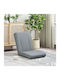 Vielseitiger Sitzsack Pouf Offenes Grau 50x73x60cm