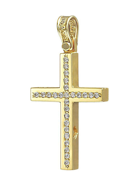 Triantos Women's Gold Cross 14K Without Chain 1.2.1207