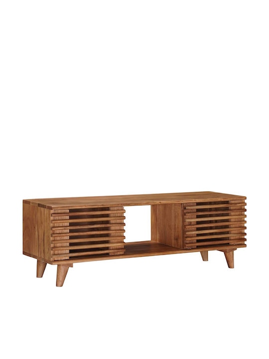 TV-Ständer aus Metall & Holz Natur M105xT30xH35cm