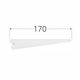 Double Console 170mm White