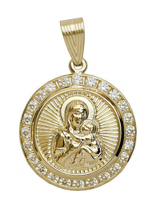 Daskalakis Anhänger mit der Jungfrau Maria Gold 9K Daskalakis Anhänger mit der Jungfrau Maria Gold 9K