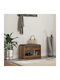 Hallway Furniture with Bench Old Wood 63x38x45 cm