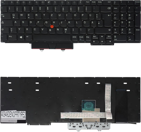 Deutsche Tastatur Für Laptop German Laptop Keyboard Lenovo Thinkpad E15 20rd 20re Gen 1 E15 Gen 2 20t8 20t9 5m10w64513 01xy010 Sn20u63990 987abzv De No Frame Pointer Black Κωδ.40949denofrtype2