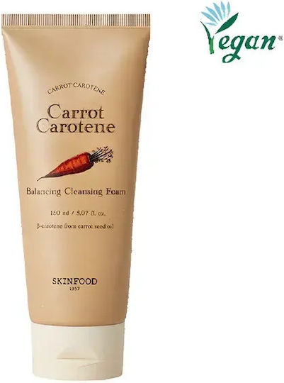 Skinfood Spumă Demachiantă Echilibrantă cu Morcov Caroten 150 Ml