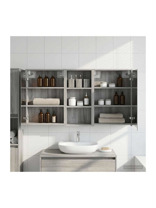 vidaXL Badezimmerspiegel Led mit Regal & Schran...