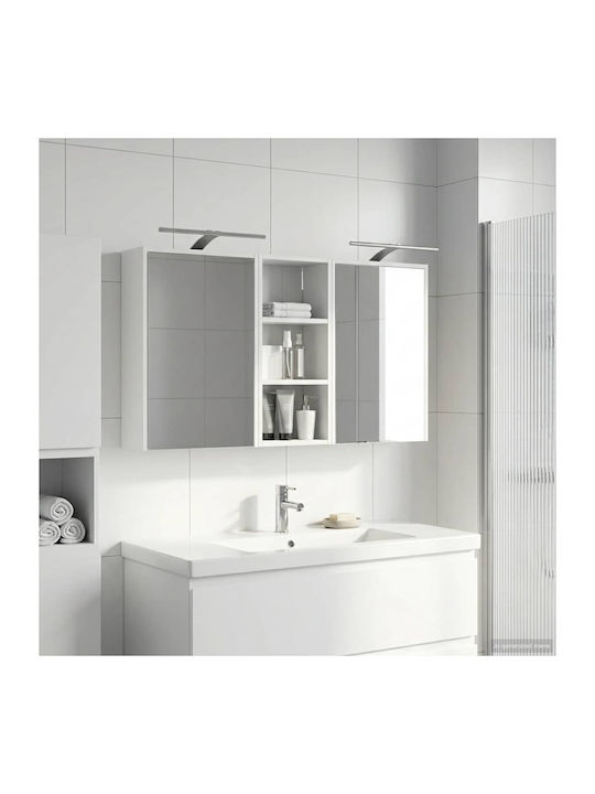 vidaXL Badezimmerspiegel Led mit Regal & Schran...