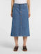 Denim Midi Skirt Classic Blue