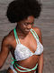 Bikini Dreieck Tierdruck Zebra