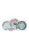 Hermia Multicolour Porcelain Dinnerware Set 24pcs
