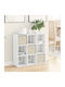 Wooden Storage Cabinet with 3 Drawers M73.5xW24xH69.5cm