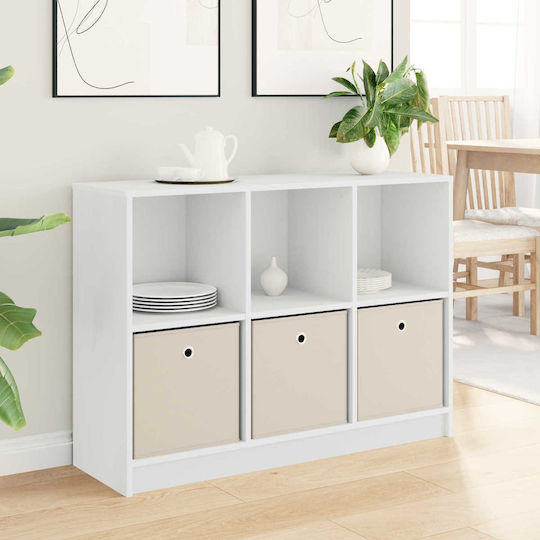 Dulap De Depozitare Din Lemn Cu 3 Sertare L102xL32xH73.5cm
