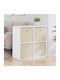 Wooden Storage Drawers with 4 Drawers M68.5xW32xH67 cm