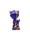 Ichor Studio Decorative Statuette Made of Plastic Hermes FS07-Royal Purple Yellow 15cm