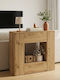 Wooden Console Oak L82xW29xH74cm