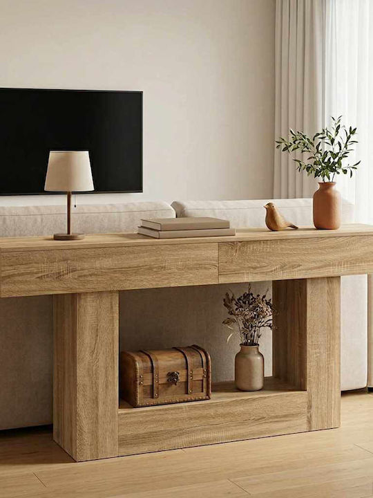 Consolă Din Lemn Stejar Sonoma L160x l30x Î74cm