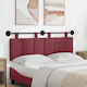 vidaXL Fabric Bed Headboard Pillow 130x55cm