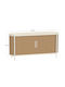 Symetron Sideboard Holz Ecru 158x46x79cm