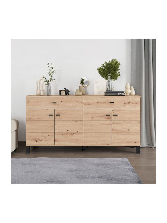 Sideboard 154 Wooden with Drawers Artisan Oak 1...