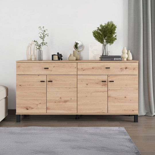 Μπουφές 154 Ξύλινος με Συρτάρια 154x35x78cm Μπουφές 154 Ξύλινος με Συρτάρια 154x35x78cm