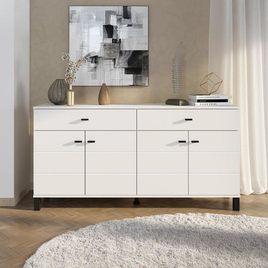Μπουφές 154 Ξύλινος με Συρτάρια 154x35x78cm