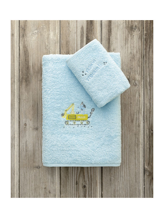 Kocoon Set Baby Towels 2pcs Turquoise Weight 380gr/m²