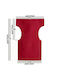 Garden Chair Cushion with Backrest Made of Canvas Red