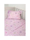 Biokarpet Naf Naf Little Hearts 302 Lila Σεντόνια Σετ-σετ Σεντόνια