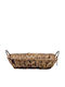 Loupas Decorative Metallic Basket with Handles 33x24x8cm