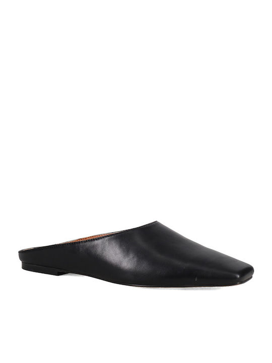 Mules with Low Heel in Black Colour