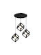 Klikareto Pendant Light Black with E27 Socket 48x28cm