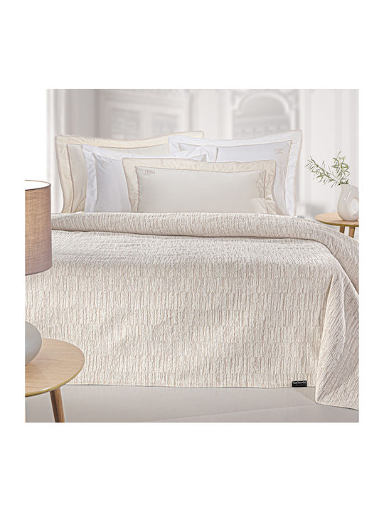 Guy Laroche Diana Κουβέρτα Πικέ King Size 260x250εκ. Natural
