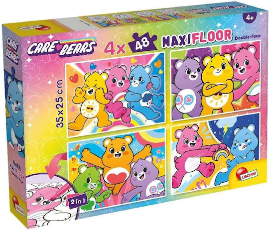 Lisciani Παζλ Maxi Floor Double-face Care Bears 4x48 Κομμάτια 116942 116942