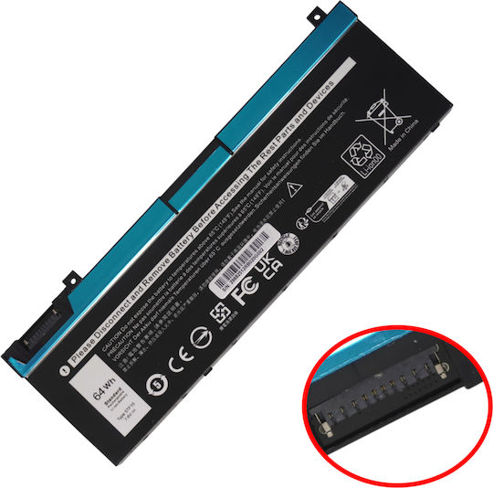 7.6v Съвместима Батерия за Dell Precision Dell Precision 7530 7730 7540 7740 с 8400mAh
