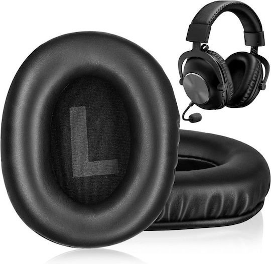 Planetink G Pro G Pro X Logitech Earpads Set 2 Pcs Black 2 Pieces Left Right Replacement Cushions Headphones Logitech G Pro & G Pro X Pl-log-gprox